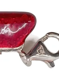 Thomas Sabo Charm Anhänger Handtasche Rot Sterlingsilber Emaille Damen 4