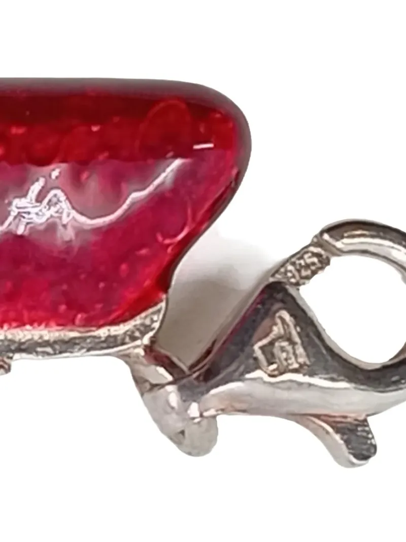 Thomas Sabo Charm Anhänger Handtasche Rot Sterlingsilber Emaille Damen 4