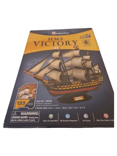 CubicFun HMS Victory 3D Puzzle Modellbausatz Schiff 189 Teile