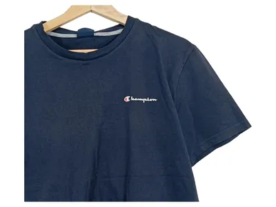 Champion Herren T-Shirt Casual Blau Gr. 48/M
