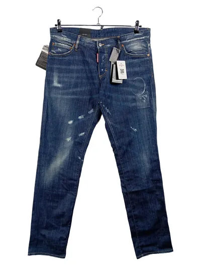 Dsquared2 Cowboy Herren Jeans Slim Fit Blau Gr. 54 W38 XXL Neu