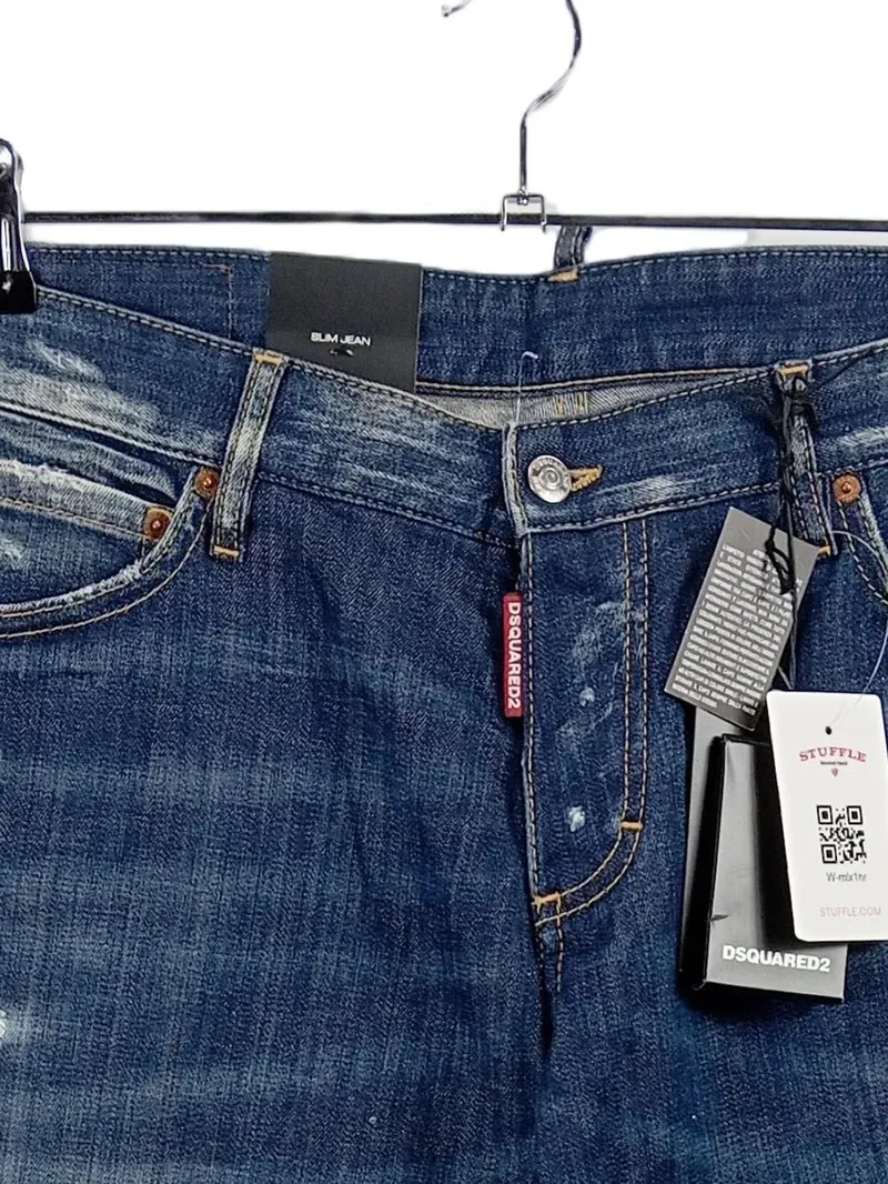 Dsquared2 Cowboy Herren Jeans Slim Fit Blau Gr. 54 W38 XXL Neu 4