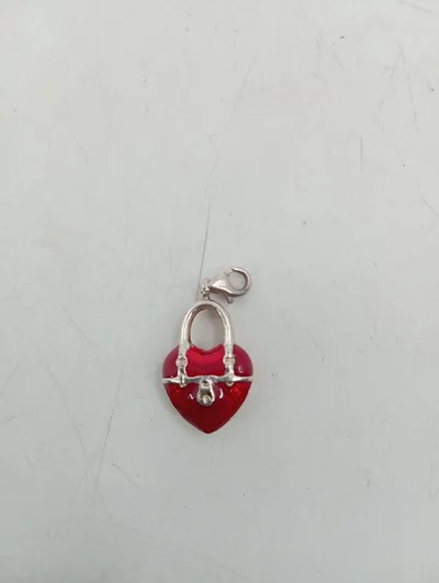 Thomas Sabo Damen Charm Anhänger Herz Rot Metall Emaille