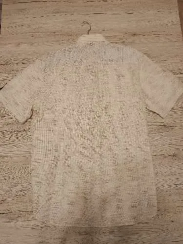 Tom Tailor Herren Kurzarmhemd Freizeithemd Beige Gr. XL Baumwolle