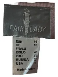 Fair Lady Damen Langarmshirt Rosa Blumen Cut-Outs Gr. 44 XXL 4