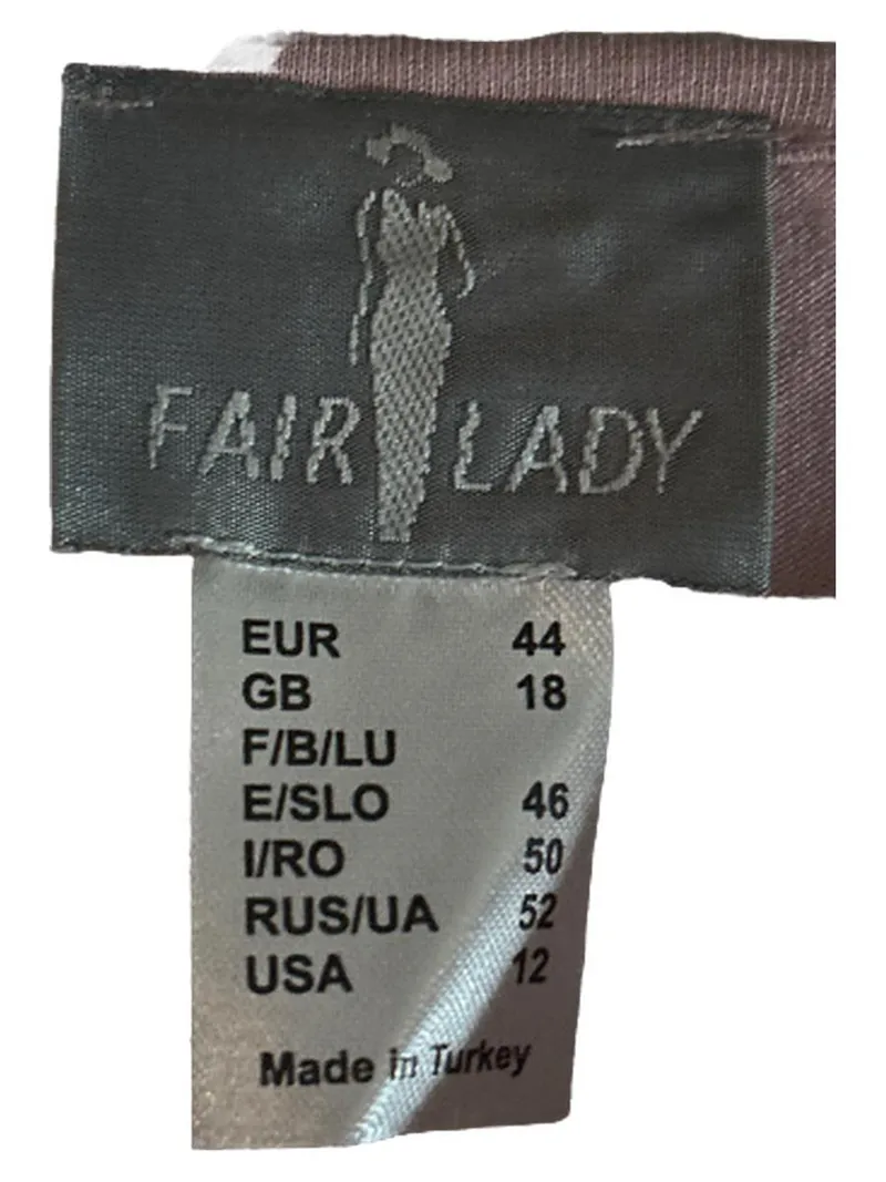 Fair Lady Damen Langarmshirt Rosa Blumen Cut-Outs Gr. 44 XXL 4