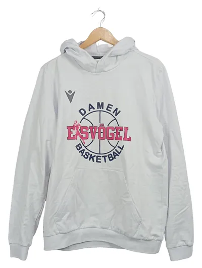 Macron Damen Eisvögel Basketball Hoodie Kapuzenpullover Gr. L Weiß