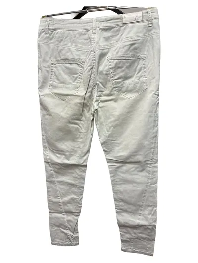 YAYA Damen Stoffhose Chino Gr. 40 W31 Beige Boyfriend Casual Baumwolle Stretch