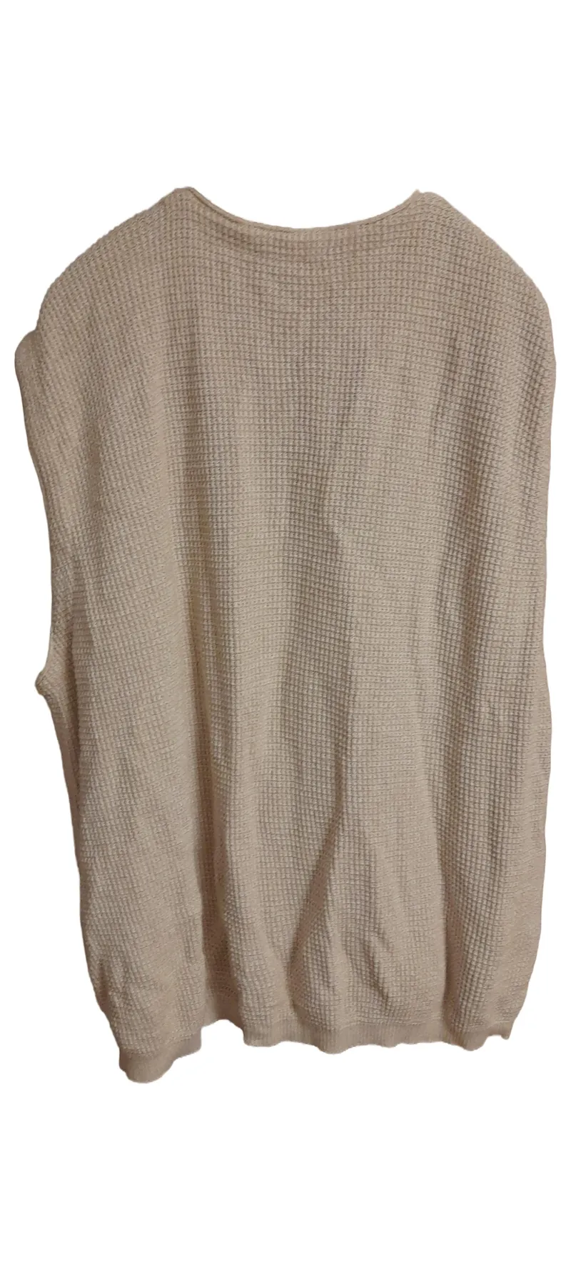 Eddie Bauer Damen Pullunder Strickweste Beige Gr. 42/XL Casual Baumwolle 2