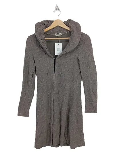 Boysen's Strickjacke Damen Grau Gr. 36/S Modern Strukturmuster Reißverschluss