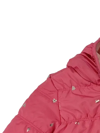 s.Oliver Steppjacke Mädchen Gr. 80 Pink Herzen Kapuze gefüttert