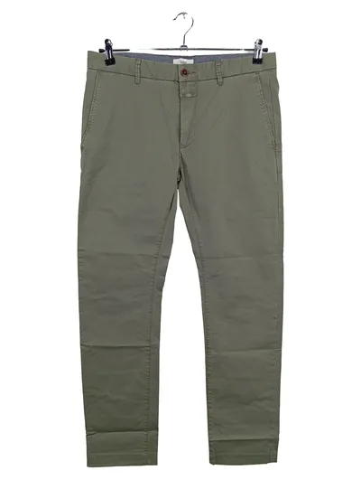 Closed Herren Chino Stoffhose Gr. 32 Oliv Casual