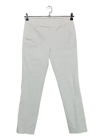 Strenesse Stoffhose Weiß Elegant Damen Gr. 36 W28 S Baumwolle Business