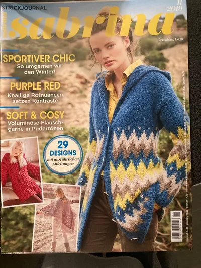 Sabrina Strickjournal 11, 2019 Zeitschrift Stricken Anleitungen Wintermode