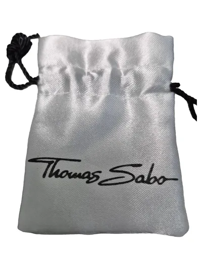 Thomas Sabo Charm Anhänger Damen Kleid Rot Silber Emaille Strass Charmant