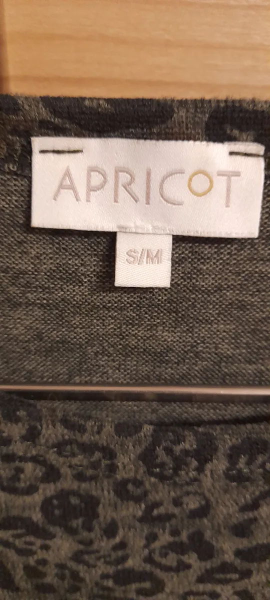 APRICOT Damen Langarmshirt 38/M Mehrfarbig Leo-Muster Animal-Print 4