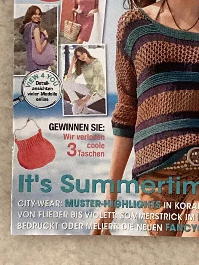 Sabrina Strickjournal Nr. 6 Juni 2018 Zeitschrift Sommer Strickmode DIY