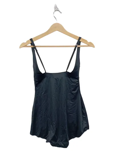 Hunkemöller Damen Body Ärmellos Blau Gr. 38/M Basic Raffungen