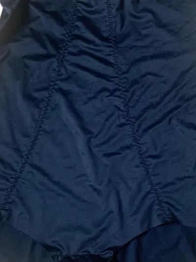 Hunkemöller Damen Body Ärmellos Blau Gr. 38/M Basic Raffungen
