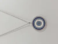 Engelsrufer Halskette mit Anhänger Nazar Auge Silber Damen 48 cm 2