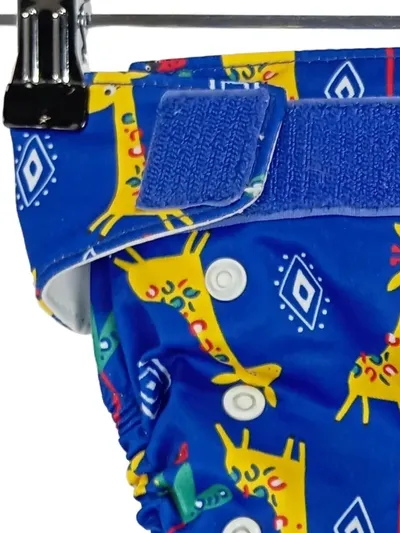 Bambino Mio Stoffwindel Giraffenmuster Blau Gr. 80