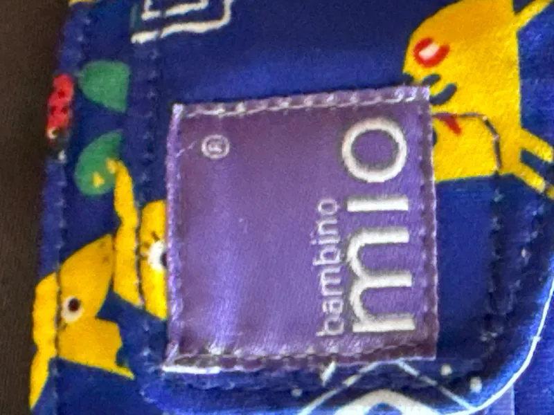Bambino Mio Stoffwindel Giraffenmuster Blau Gr. 80 4