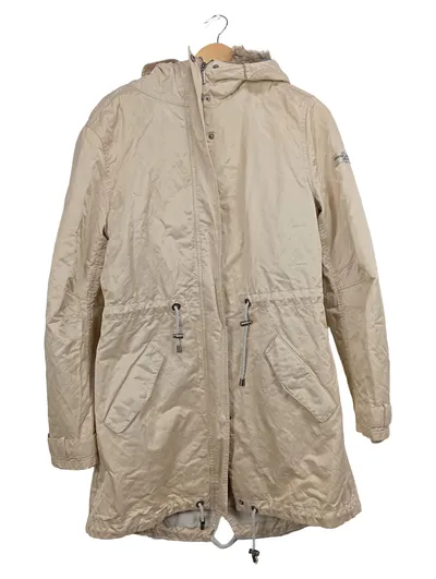 Frieda & Freddies New York Damen Parka Jacke Gr. 40 L Beige mit Fellkapuze