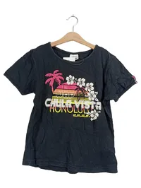 CRASH ONE T-Shirt Mädchen Gr. 158/164 Schwarz Honolulu Hawaii Print 1