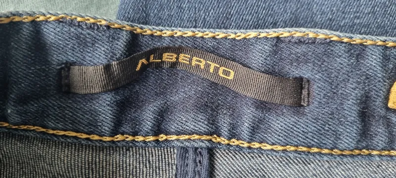ALBERTO Herren Jeans Slim Fit Hose Blau Casual Größe 33x34 4