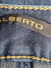 ALBERTO Herren Jeans Slim Fit Hose Blau Casual Größe 33x34 5