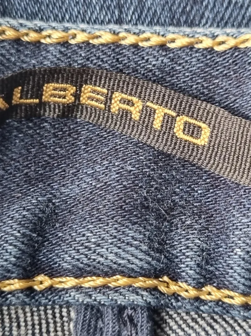 ALBERTO Herren Jeans Slim Fit Hose Blau Casual Größe 33x34 5