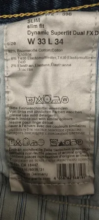 ALBERTO Herren Jeans Slim Fit Hose Blau Casual Größe 33x34 6