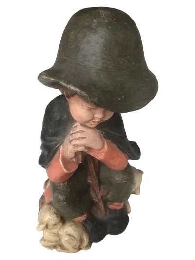 Achatit Hampelmann Kinder Figur Handarbeit Naturstein Mehrfarbig 15x26cm
