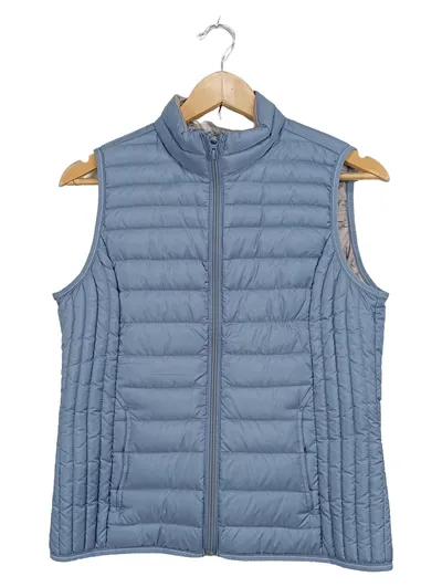 s.Oliver Damen Steppweste Gr. 36/S Blau Daunen Lightweight