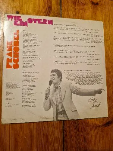 Frank Schöbel Wie ein Stern Vinyl LP AMIGA Signiert Autogramm Schlager DDR