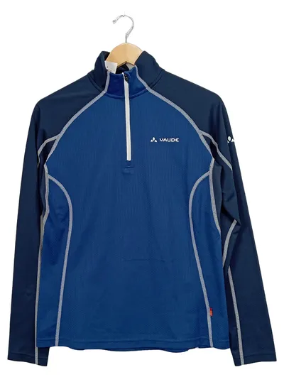 VAUDE Damen Funktionsshirt Gr. 40/L Blau Sportlich Outdoor