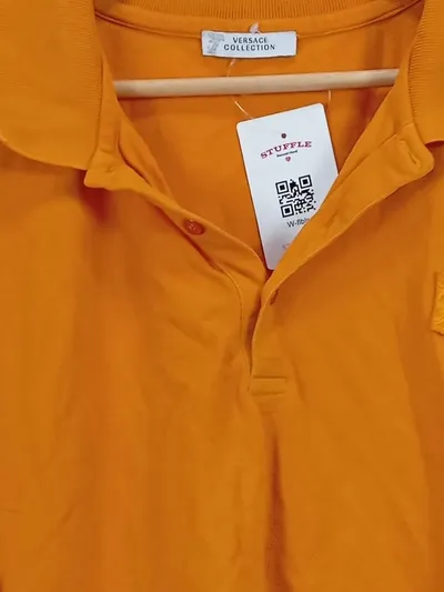 VERSACE COLLECTION Herren Poloshirt Orange Gr. 56/3XL