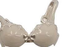 Thomas Sabo Charm Anhänger BH Sterlingsilber Emaille Beige Feminin 2