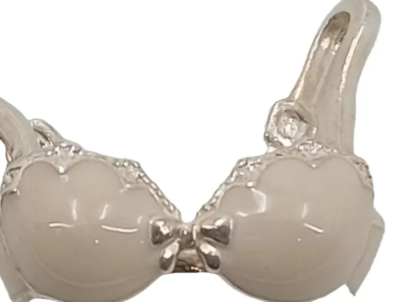 Thomas Sabo Charm Anhänger BH Sterlingsilber Emaille Beige Feminin 2