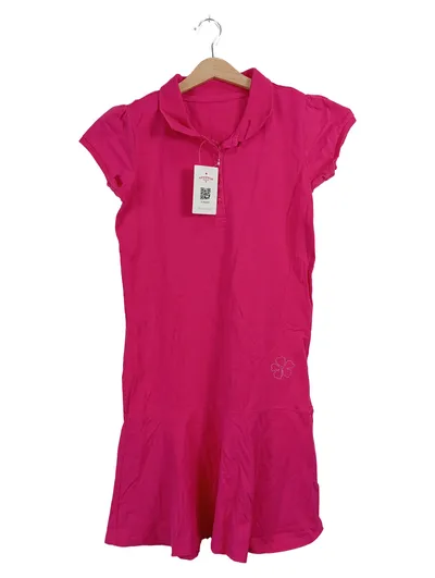 TCM Mädchen Freizeitkleid Pink Polokragen Gr. 158/164 Baumwolle
