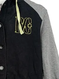 DC Shoes Damen Sweatjacke College Jacke Kapuze Schwarz Grau Gr. 36 S Sportlich 2