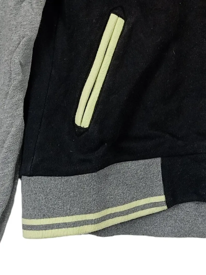 DC Shoes Damen Sweatjacke College Jacke Kapuze Schwarz Grau Gr. 36 S Sportlich 3