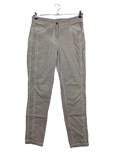 Bianca Damen Stoffhose Gr. 38 Beige Casual Hose