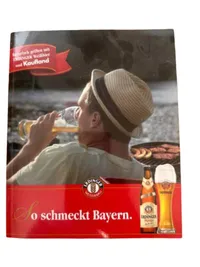 Erdinger Weißbier Broschüre Briefpapier Rot Sommer Motiv Sammler 1