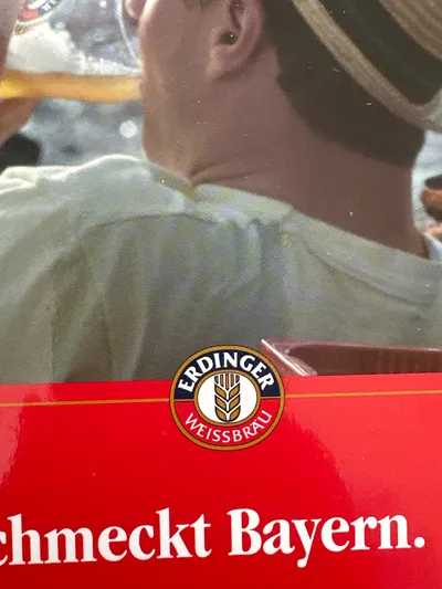 Erdinger Weißbier Broschüre Briefpapier Rot Sommer Motiv Sammler