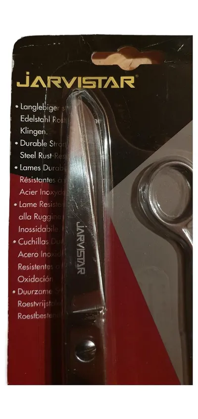 Jarvistar Bastelschere & Stickschere Edelstahl rostfrei Silber 21 cm