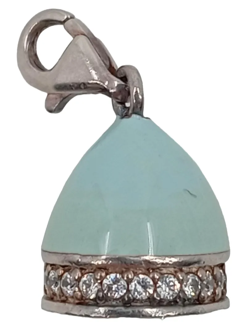 Thomas Sabo Kettenanhänger Ei Türkis Silber 925 Zirkonia Damen Elegant 1