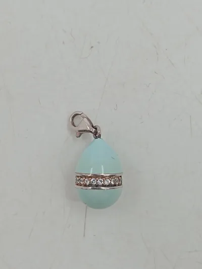 Thomas Sabo Kettenanhänger Ei Türkis Silber 925 Zirkonia Damen Elegant