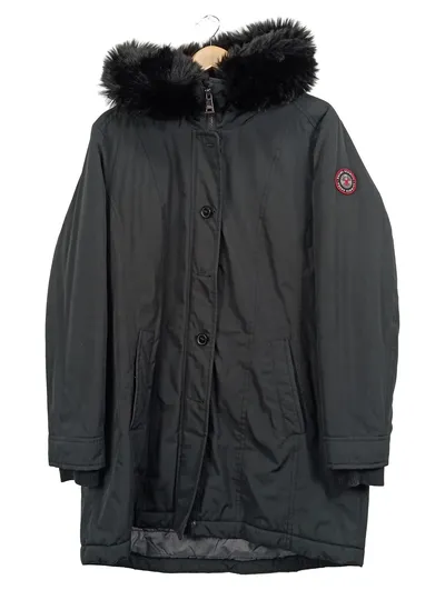 FUCHS SCHMITT Damen Parka Kapuze Fellbesatz Schwarz Einheitsgröße Outdoor