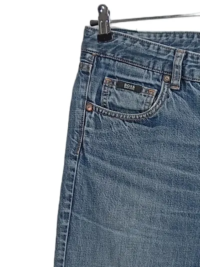 Hugo Boss Herren Jeans Regular Fit Blau W34 L30 Baumwolle Denim